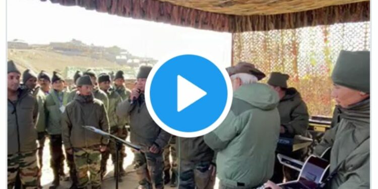 पंतप्रधानांची दिवाळी कारगिलमध्ये सैन्यदलासोबत साजरी,व्हिडीओ पहा…