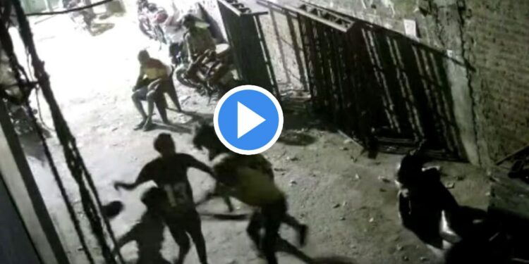 धारदार चाकूने हल्ला करत तरुणाचा खून, घटनेचा अंगावर काटा आणणारा Video समोर