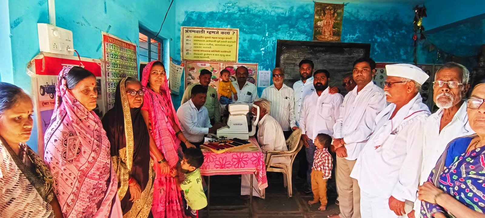 नेरी येथे मोफत नेत्र तपासणी शिबिर 
