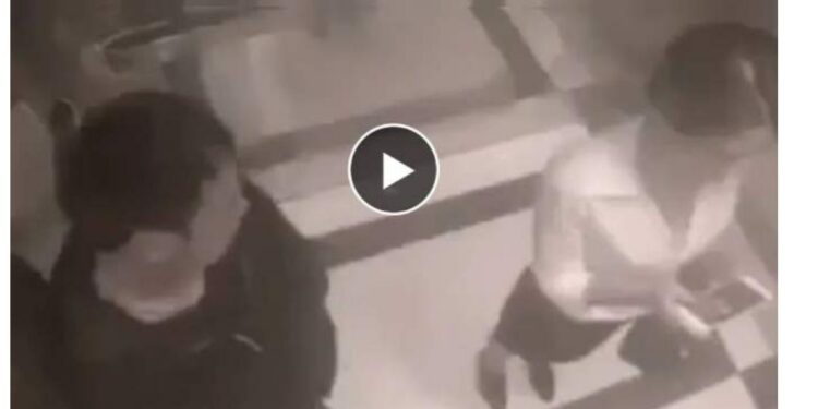 लिफ्टमध्ये छेड काढणाऱ्या तरुणाला तरुणीने शिकविला धडा ; पहा ‘हा’ व्हिडिओ