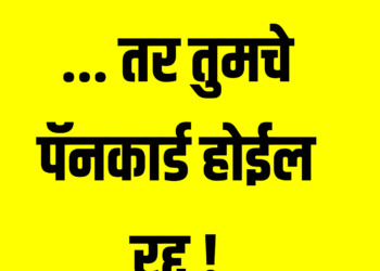 Income Tax India ; …तर ‘या’ कारणामुळे तुमचे पॅन कार्ड होणार रद्द !
