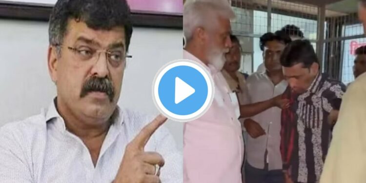 मुख्यमंत्री साहेब… आता बोला ; मंत्री दादा भुसेंची तरुणांना मारहाण; जितेंद्र आव्हाडांनी केला VIDEO ट्विट