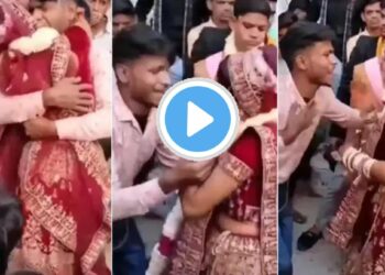 बाबो! नववधूने केला प्रियकरसोबत डान्स, नवरदेव बाजुला उभा राहून पाहत राहिला, Video झाला व्हायरल