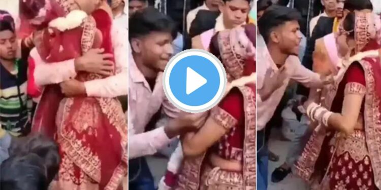 बाबो! नववधूने केला प्रियकरसोबत डान्स, नवरदेव बाजुला उभा राहून पाहत राहिला, Video झाला व्हायरल