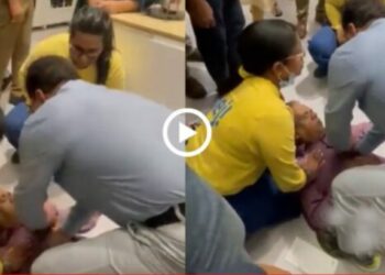 शॉपिंग करताना अचानक आला हृदयविकाराचा झटका अन्…पुढे काय झालं पहा व्हिडीओमध्ये