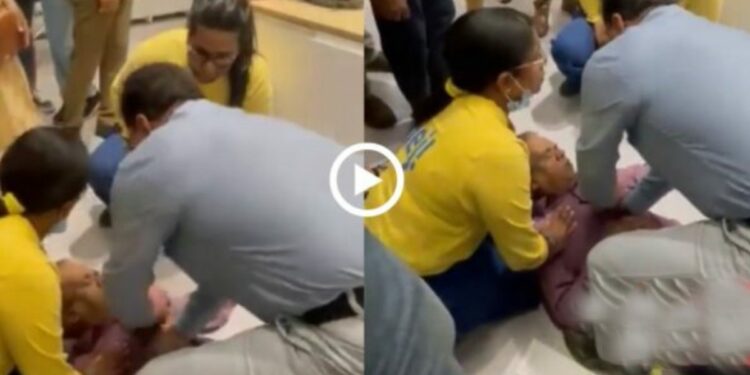 शॉपिंग करताना अचानक आला हृदयविकाराचा झटका अन्…पुढे काय झालं पहा व्हिडीओमध्ये