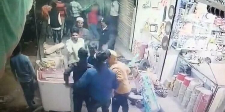 युवकांमध्ये फ्री स्टाईल हाणामारी, कोण कुणाला मारतंय हेचं कळेना, पाहा VIDEO