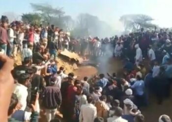 मोठी बातमी ! राजस्थानमध्ये चार्टर्ड विमान कोसळले, VIDEO आला समोर