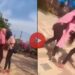 एका बॉयफ्रेंडसाठी दोन तरुणींची तुफान हाणामारी ; VIDEO झाला व्हायरल