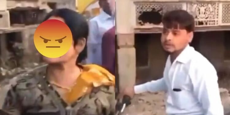 भररस्त्यात महाविद्यालयीन तरुणाने विवाहित महिलेला प्रपोज केलं अन्.. पुढे काय झालं पाहा VIDEO