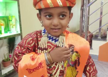 पाच वर्षाच्या वयात धैर्येशने आपल्या अंगभूत कलागुणांचे प्रकटीकरण