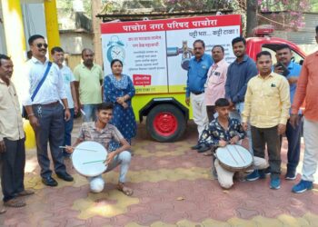 वसूली करीता धडक मोहीम  ;  ढोल बजाओ पथकासोबत मुख्याधिकारी मैदानात