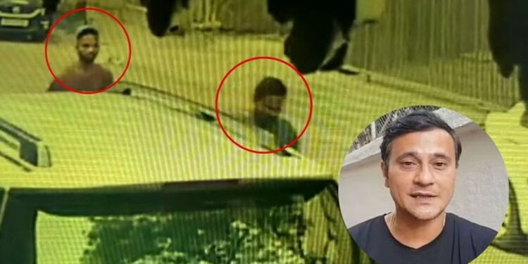 मनसे नेत्यावर हल्ला करणारे सीसीटीव्हीत कैद