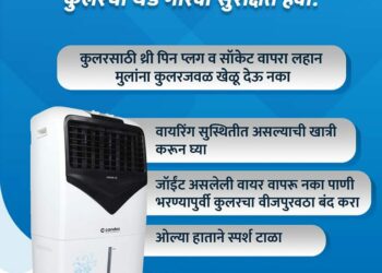 सावधान… उन्हाळ्यात कुलर वापरतांना घ्या ही काळजी, अन्यथा….