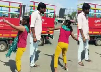 अखेर सोशल मिडीयावर व्हायरल झालेल्या व्हिडीओतील ‘त्या’ महीला व पुरुषावर पोलिसांची कारवाई