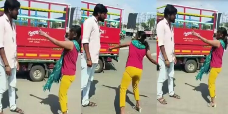 अखेर सोशल मिडीयावर व्हायरल झालेल्या व्हिडीओतील ‘त्या’ महीला व पुरुषावर पोलिसांची कारवाई