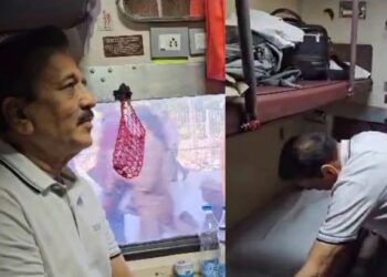 ना पीए, ना पोलीस सुरक्षा; गिरीश महाजनांचा नांदेड ते मुंबई एकट्याने रेल्वे प्रवास