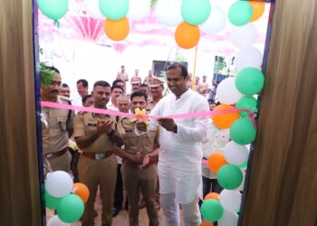 आमदार मंगेशदादा चव्हाण यांच्या निधीतून पोलीस आराम कक्षाचे नूतनीकरण कामाचे लोकार्पण व चार नव्या पोलीस चौक्यांचे भूमिपूजन संपन्न