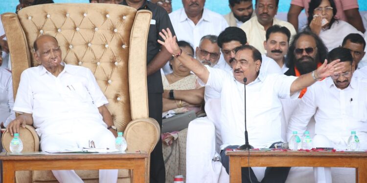 महाविकास आघाडीकडून एकनाथराव खडसे लोकसभा २०२४ चे उमेदवार ?