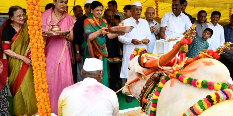 जैन हिल्स येथे पोळा सण उत्साहात साजरा