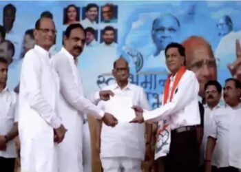 जळगावात भाजपला धक्का ; शरद पवारांच्या उपस्थितीत ‘या’ माजी आमदाराचा राष्ट्रवादीत प्रवेश