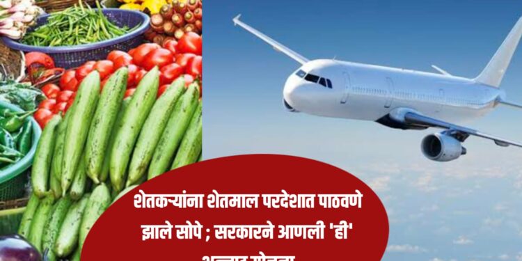 शेतकऱ्यांना शेतमाल परदेशात पाठवणे झाले सोपे ; सरकारने आणली ‘ही’ भन्नाट योजना