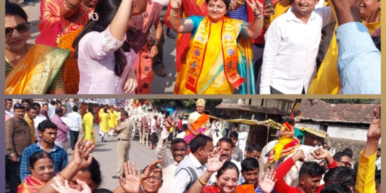 पाचोर्‍यात ‘जय श्रीराम’चा गजर : वैशालीताई सुर्यवंशी यांचा पुढाकार;श्रीराम प्राणप्रतिष्ठा सोहळ्यानिमित्त शोभायात्रा; हजारो आबालवृध्दांचा सहभाग