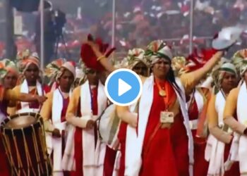 Republic Day : विघ्नहर्ता महिला वादक पथक परेडमध्ये आघाडीला; पहा व्हिडिओ