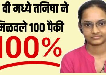 तनिषा विद्यार्थिनीला बारावी परीक्षेत मिळाले 100 पैकी 100 टक्के