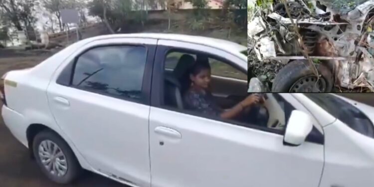 रील करण्याच्या नादात कार दरीत कोसळली ; तरुणीचा मृत्यू