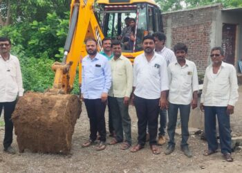 नंदगाव येथे पाण्याच्या टाकीचे प्रतापराव पाटील यांच्या हस्ते भूमिपूजन !