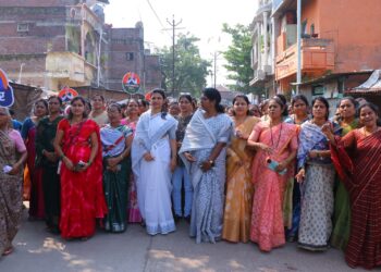 पाचोर्‍यात पूजाताई शिंदे यांच्या रॅलीला उदंड प्रतिसाद