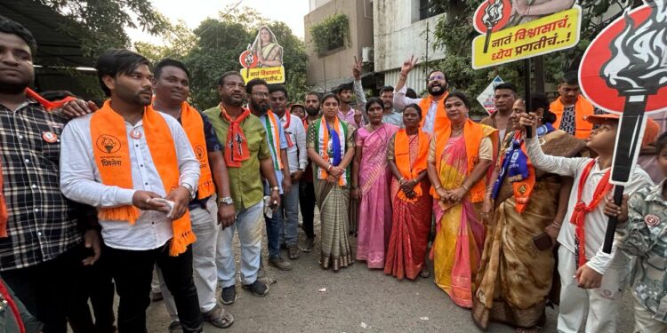 जयश्रीताईंचा ‘हम सब एक है’ चा नारा; मास्टर कॉलनी परिसरात झाले जंगी स्वागत 