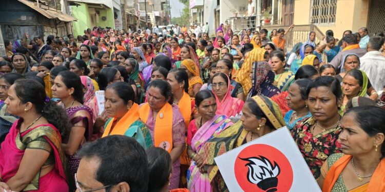 नगरदेवळ्यात वैशालीताई सुर्यवंशींचे अभूतपुर्व स्वागत