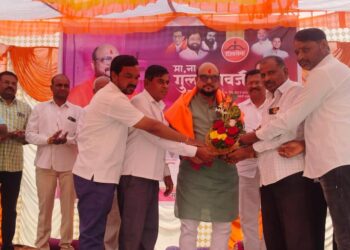 पालकमंत्री गुलाबराव पाटील यांचा  शेळगावात जल्लोषात नागरिक सत्कार संपन्न !