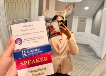 जळगावच्या अश्लेषाचा ASPA मध्ये प्रबंध सादर ; भारतातर्फे अमेरिकेत प्रतिनिधित्व