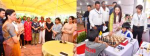 राष्ट्रीय बुद्धिबळ अजिंक्यपद स्पर्धेतील खेळाडूंच्या पालकांशी निशा जैन यांचा संवाद