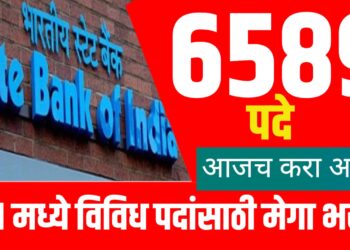 SBI Recruitment 2025: स्टेट बँक ऑफ इंडियाकडून 6589 पदांसाठी मेगा भरती सुरू