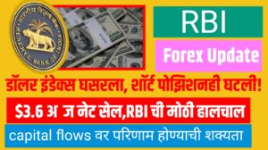 RBI Forex Update: डॉलर इंडेक्स घसरला, शॉर्ट पोझिशनही घटली ; $3.6 अब्ज नेट सेल,RBI ची मोठी हालचाल
