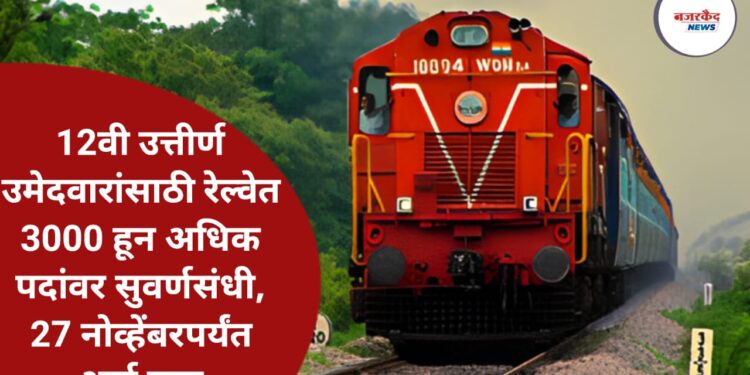 RRB NTPC Recruitment 2025: रेल्वेत 12वी उत्तीर्ण उमेदवारांसाठी मोठी भरती, 3000 हून अधिक पदांसाठी अर्ज सुरू