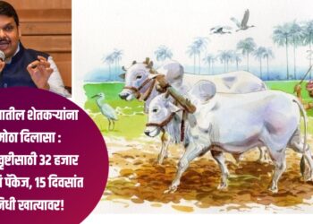 राज्यातील शेतकऱ्यांना मोठा दिलासा : अतिवृष्टीसाठी ३२ हजार कोटींचं पॅकेज, १५ दिवसांत निधी खात्यावर!