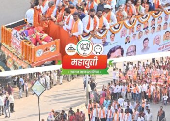 शिवसेनेच्या महाविजय रथ यात्रेला जनसागर लोटला