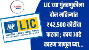 LIC च्या गुंतवणुकीला दोन महिन्यांत ₹42,500 कोटींचा फटका ; काय आहे कारण जाणून घ्या...