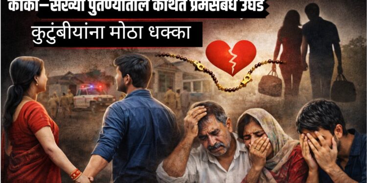 काकी–सख्या पुतण्यातील कथित प्रेमसंबंध उघड; कुटुंबीयांना मोठा धक्का