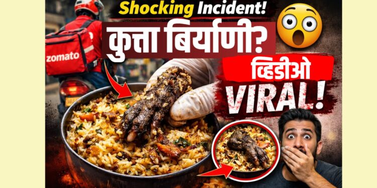Shocking Incident : झोमॅटोवरून मागवली चिकन बिर्याणी; अन्नात कुत्र्याचा पाय सापडल्याचा धक्कादायक दावा, व्हिडिओ व्हायरल