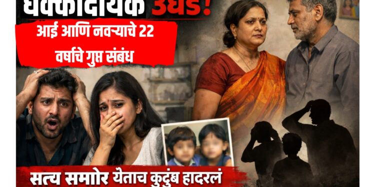 धक्कादायक उघड! आई आणि नवऱ्याचे २२ वर्षांचे गुप्त संबंध, मुलंही झाली... सत्य समोर येताच कुटुंब हादरलं