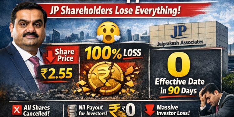 Adani Enterprises ने JP Associates रिझोल्यूशन प्लॅन मंजूर; शेअरहोल्डर्सना मोठा तोटा