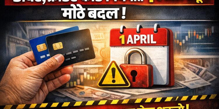 Debit,Credit Card Rules Change: १ एप्रिलपासून मोठे बदल,जाणून घ्या... अन्यथा 