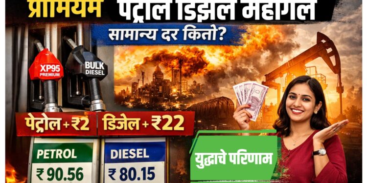 Fuel Price Hike News: युद्धाचा परिणाम; प्रीमियम पेट्रोल-डिझेल महागले, सामान्य दर किती?