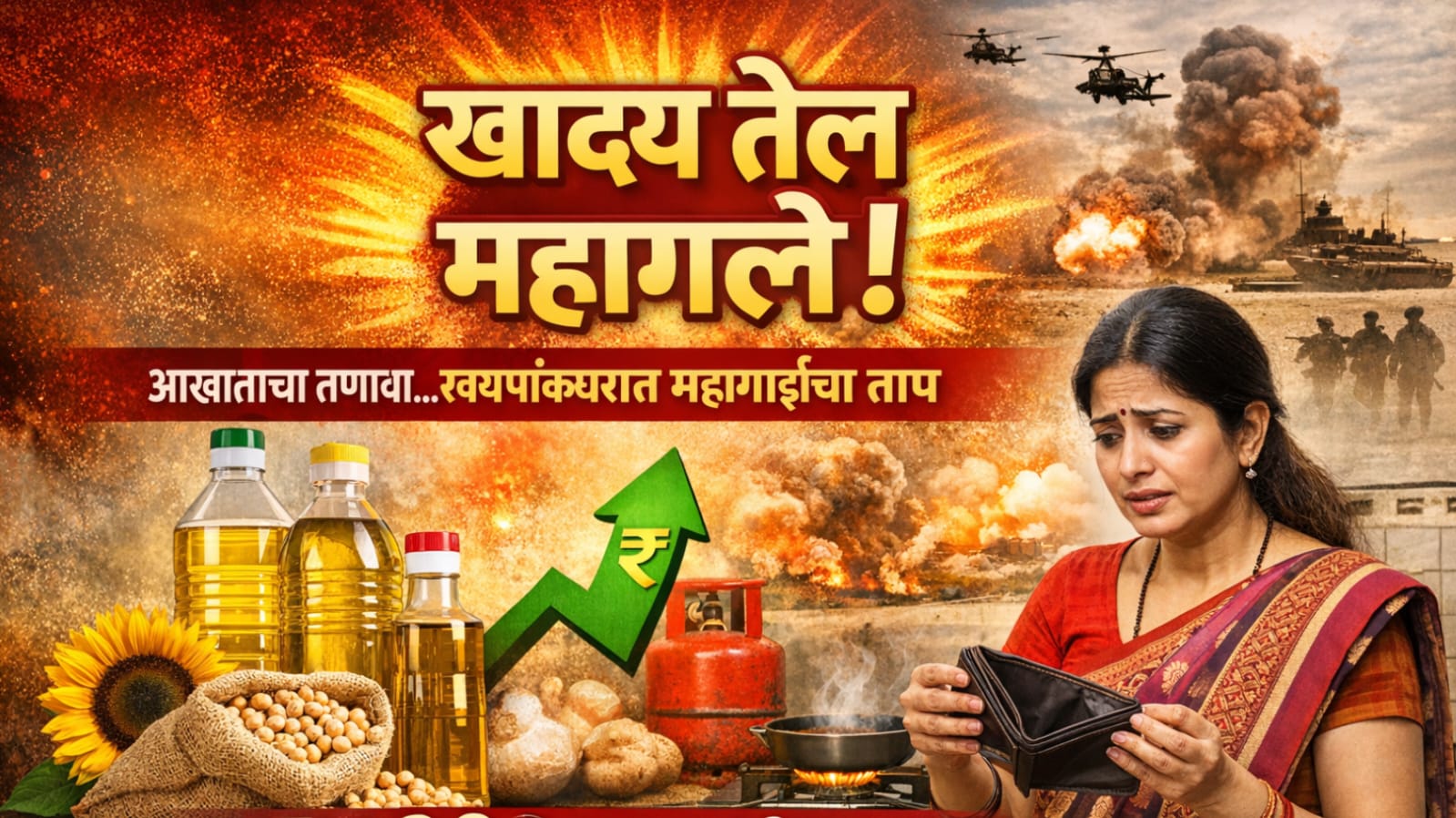 Edible Oil Price Hike खाद्य तेल महागले! राज्यभरात दरवाढीचा भडका